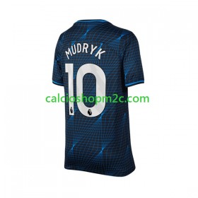 Chelsea Mykhaylo Mudryk 10 Maglia Trasferta 2023/2024 Manica Corta